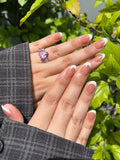 Short oval French tips