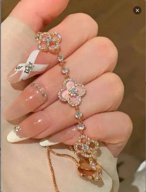 Pink van cleef bracelet