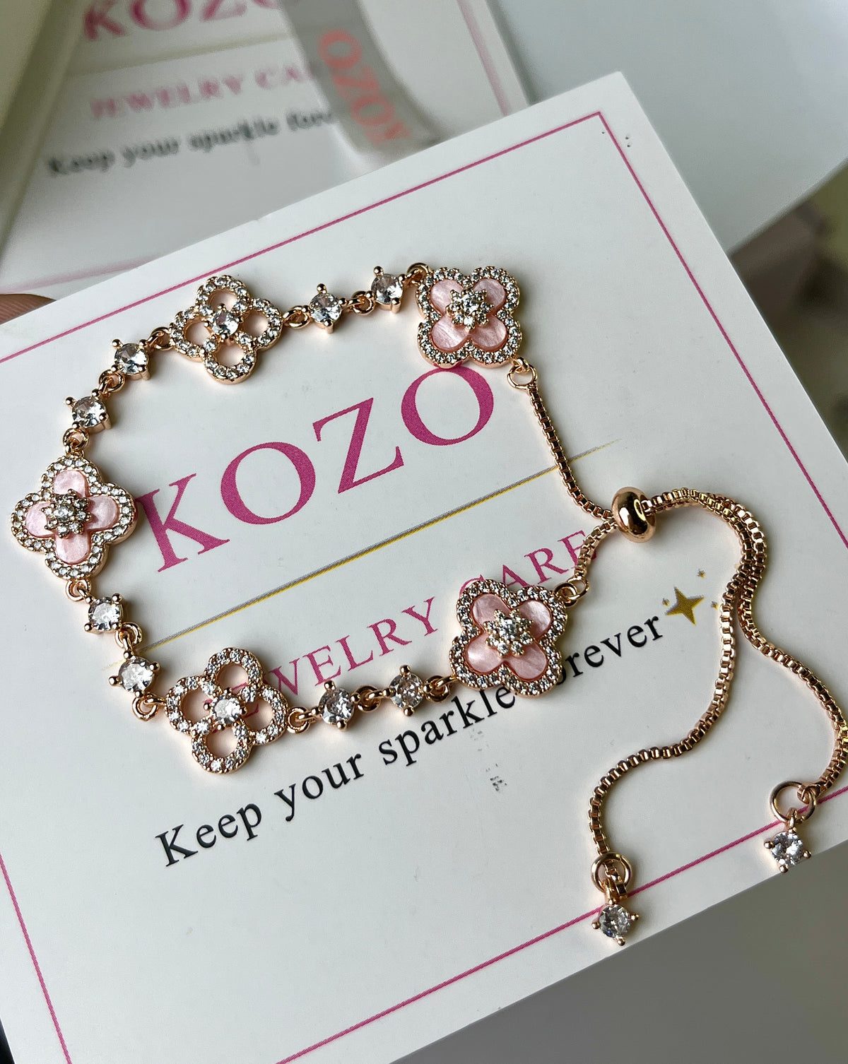 Pink van cleef bracelet