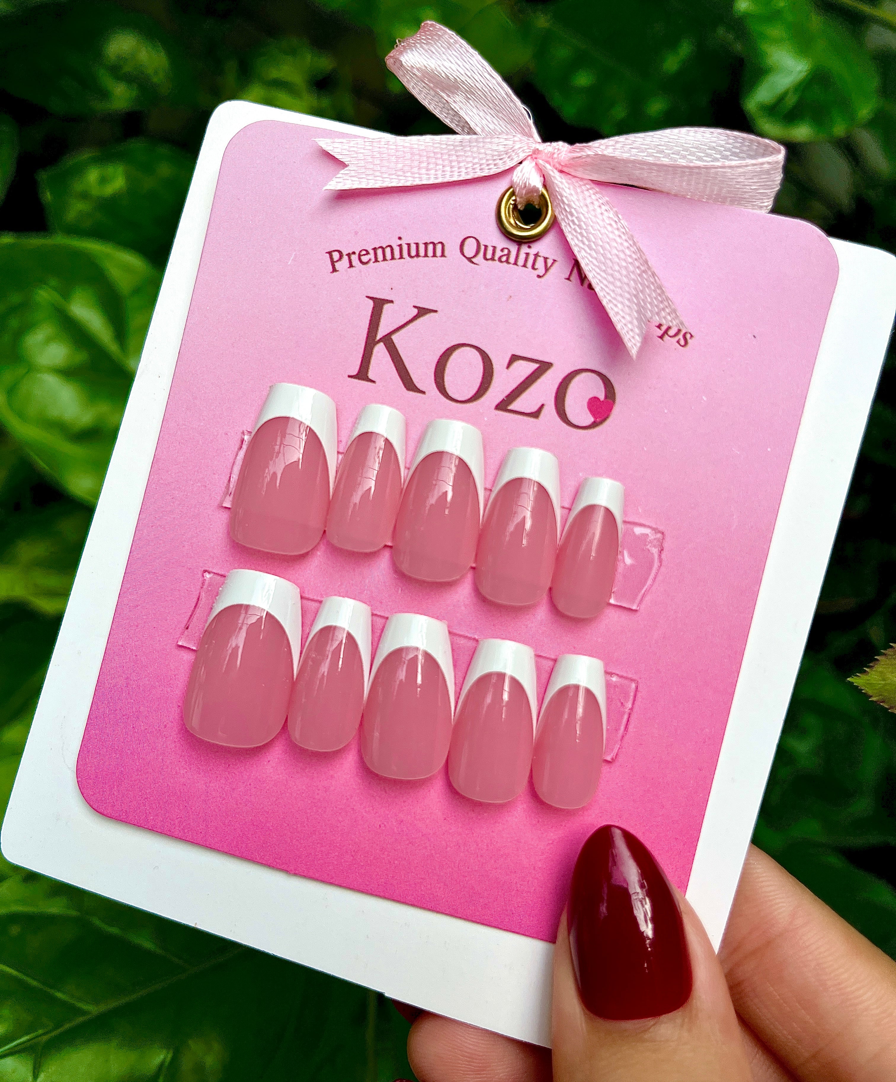 Square French nails