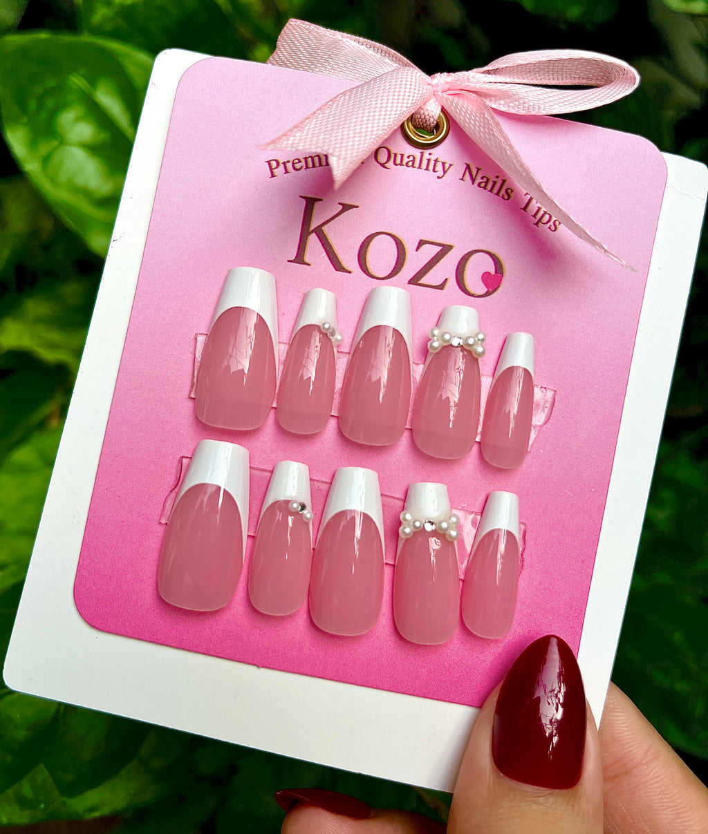 Long French nails