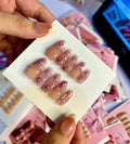 Handmade embroidery nails