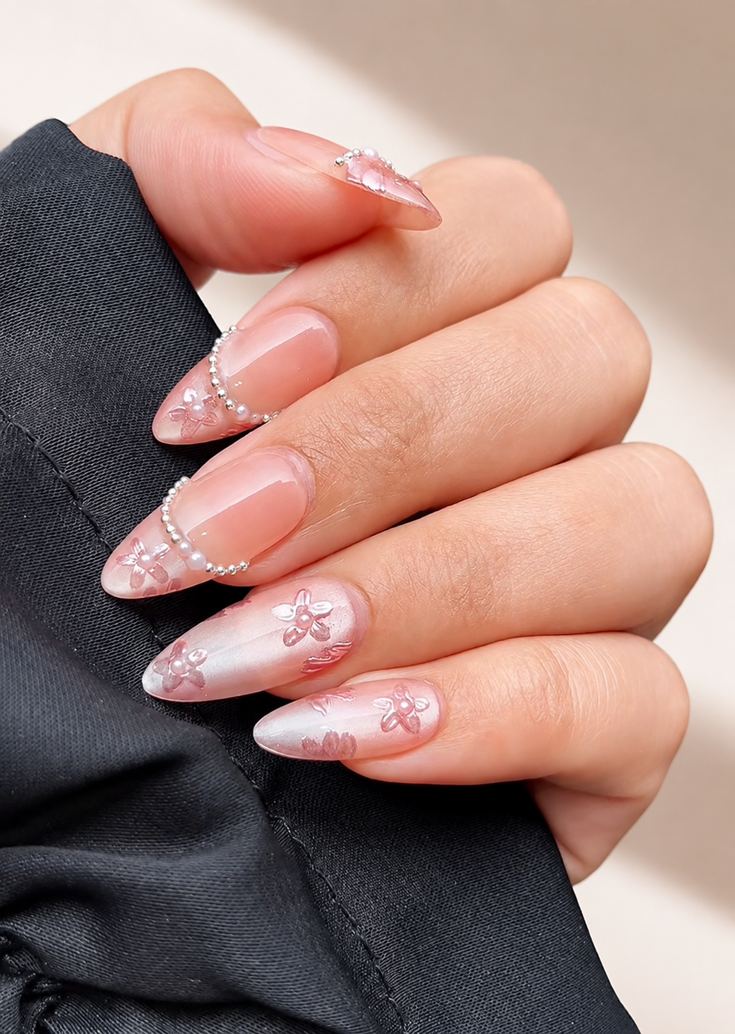 Handmade embroidery nails
