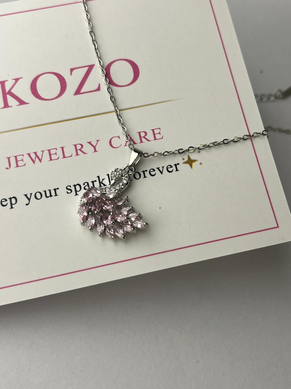 Pink Swans Pendant
