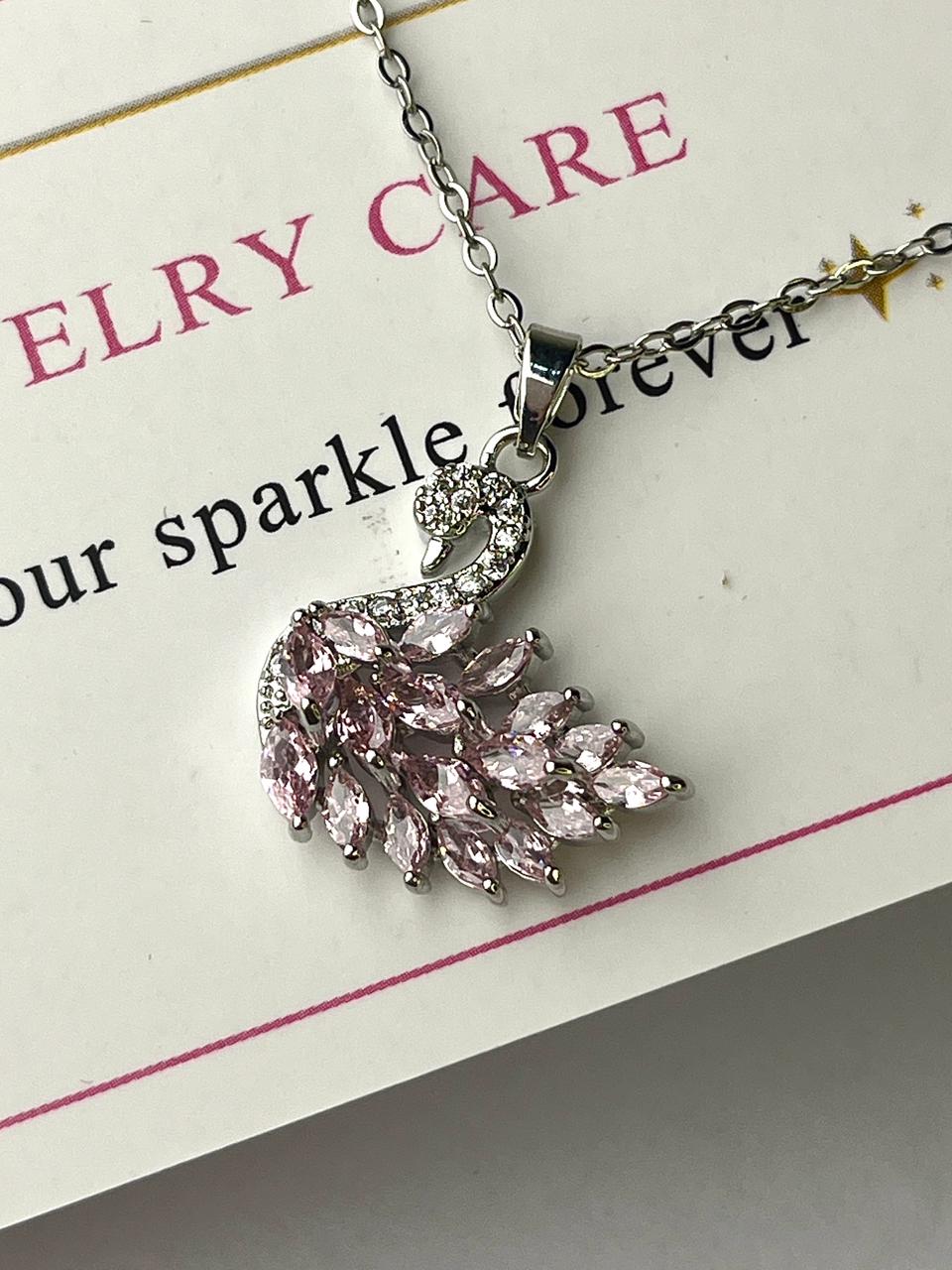 Pink Swans Pendant