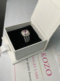 Big pink stone ring