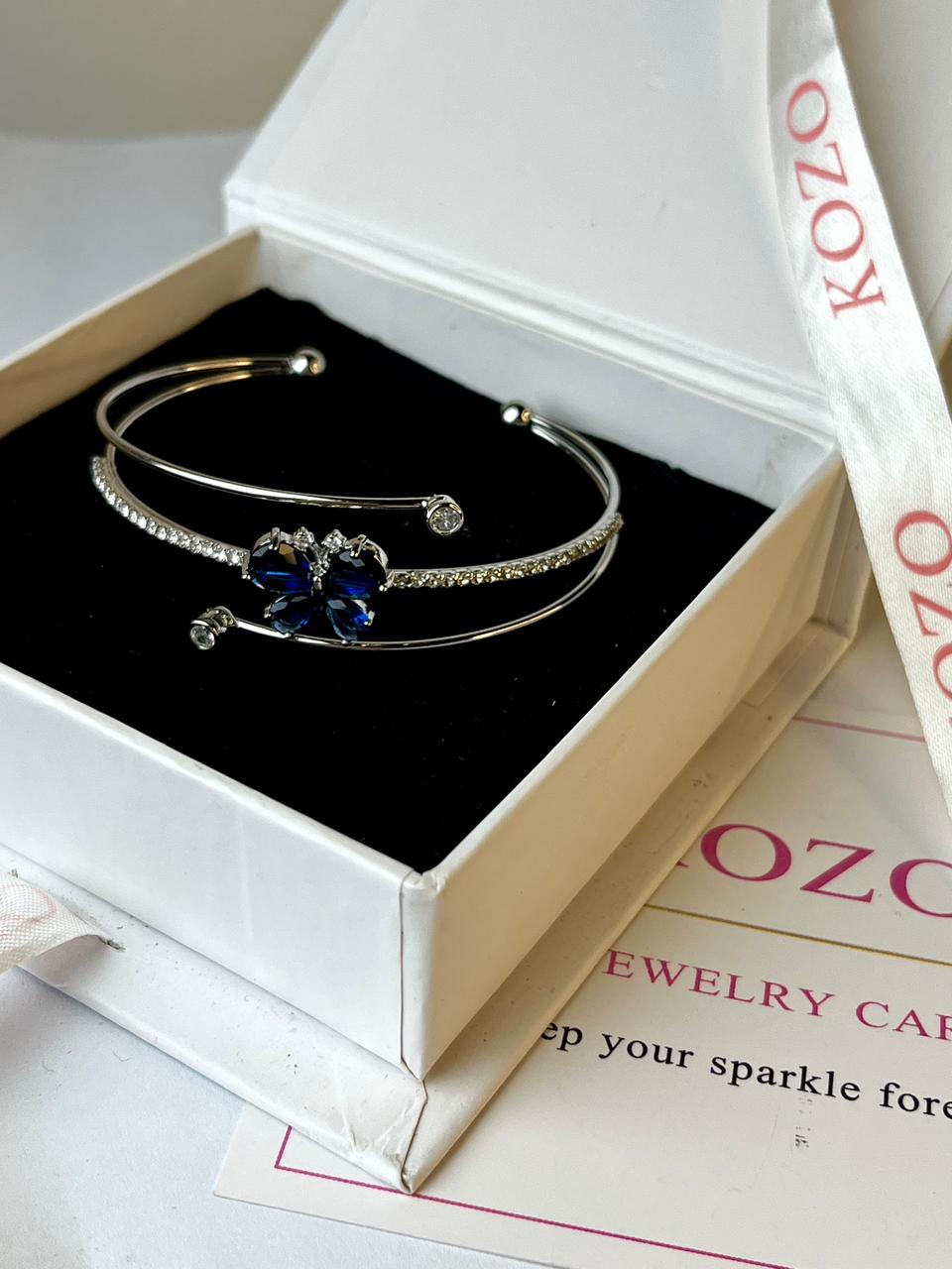 Blue butterfly bracelet